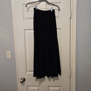 Everyday Black Maxi Skirt with Elastic Waist